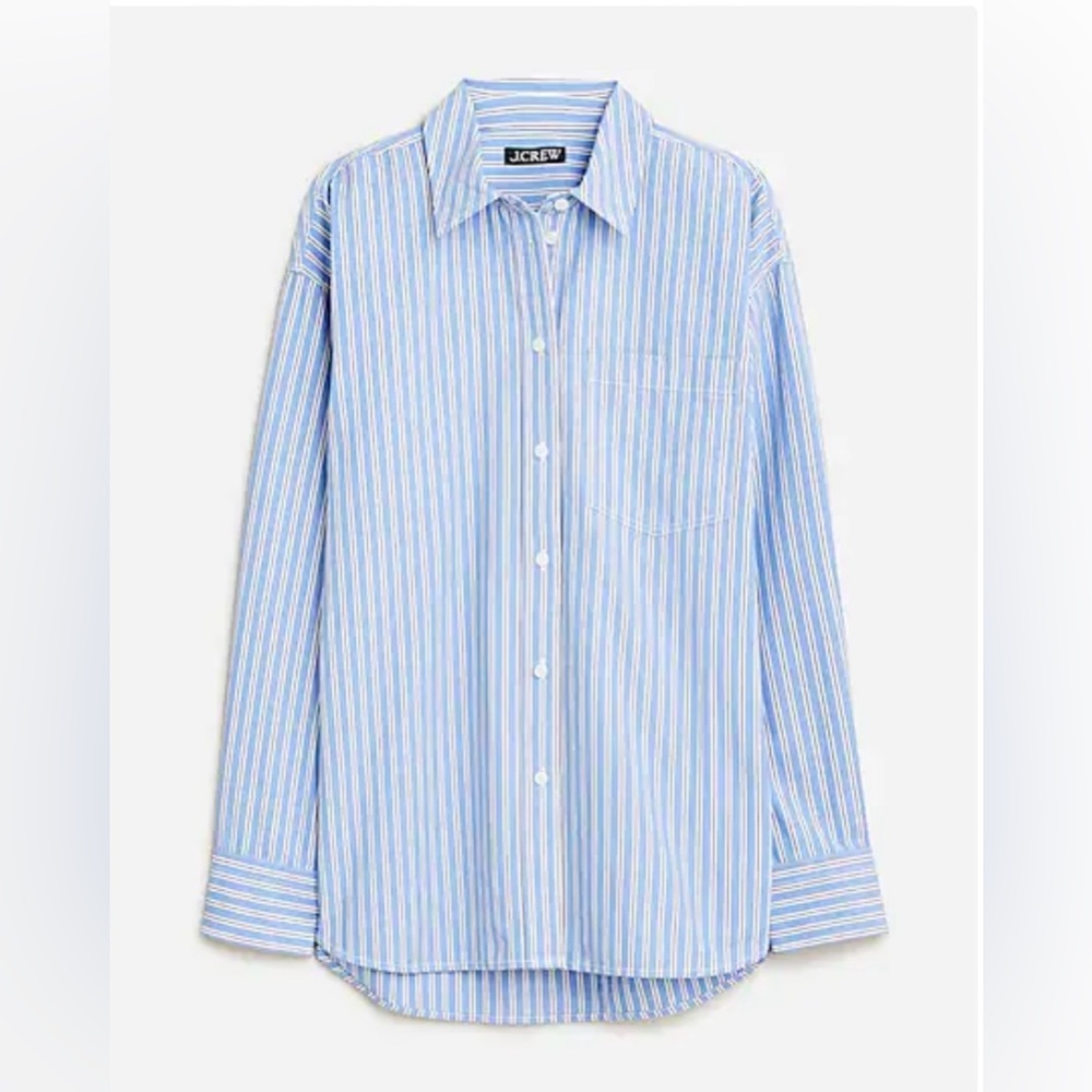 J. Crew Étienne oversized shirt in stripe